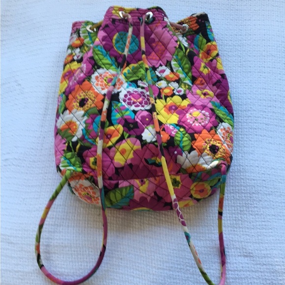 Vera Bradley Handbags - Vera Bradley Va Va Bloom Drawstring Backpack